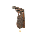 WOODEN PEACOCK WALL BRACKET