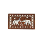 INLAY WORK ON WOODEN BOX