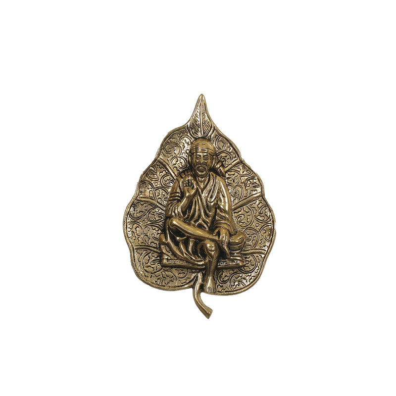 BRASS WALL HANGING SAI BABA