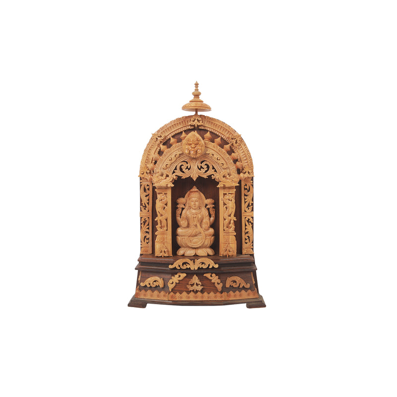 Sandal wood handcrafted Temple lakshmi