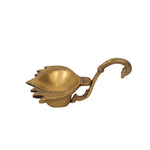 Brass Hand Shaped Oil Lamp for Puja