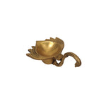 Brass Hand Shaped Oil Lamp for Puja