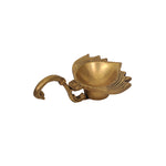 Brass Hand Shaped Oil Lamp for Puja
