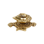 Auspicious Brass Shanku Deepa for Worship and Home Décor