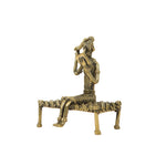 DHOKRA ART LADY COMBING HAIR
