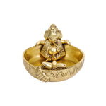 Brass Ganesha Urli Bowl for Pooja