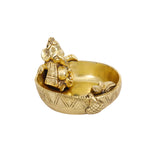 Brass Ganesha Urli bowl