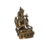 Brass  Tara devi sitting on base