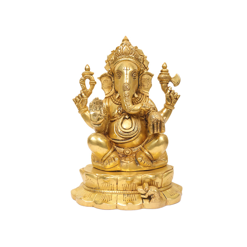 BRASS 11 IN GANESHA SITTING
