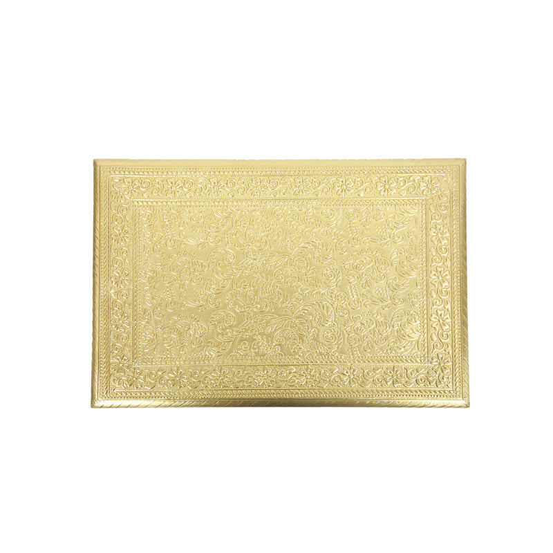 Wood Brass Work Chowki