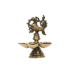 Brass Bird Lamp With 5 Diya