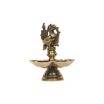 Brass Bird Lamp With 5 Diya