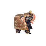 Wood Elephant Moti Work