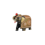 Wood Elephant Moti Work