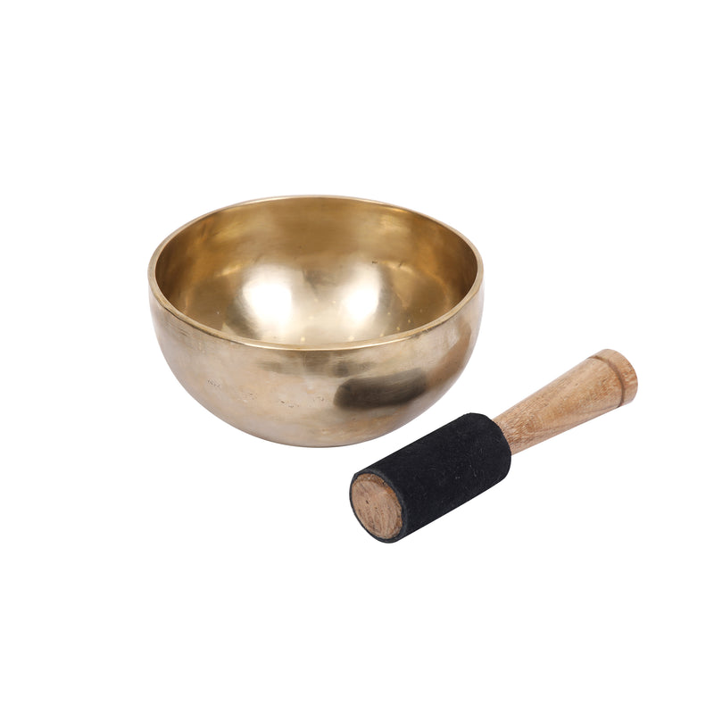 Handmade Metal Brass Singing Bowl with Wooden Stick