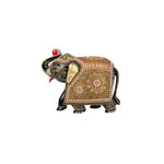 Wood Elephant Moti Work