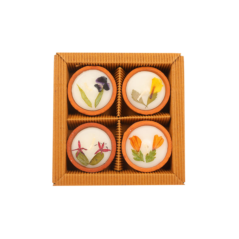 FRAGRANCE DIYA SET OF 4 ( VANILLA)