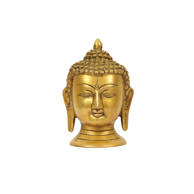 BRASS BUDDHA HEAD