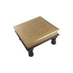 Wood Brass work Chowki