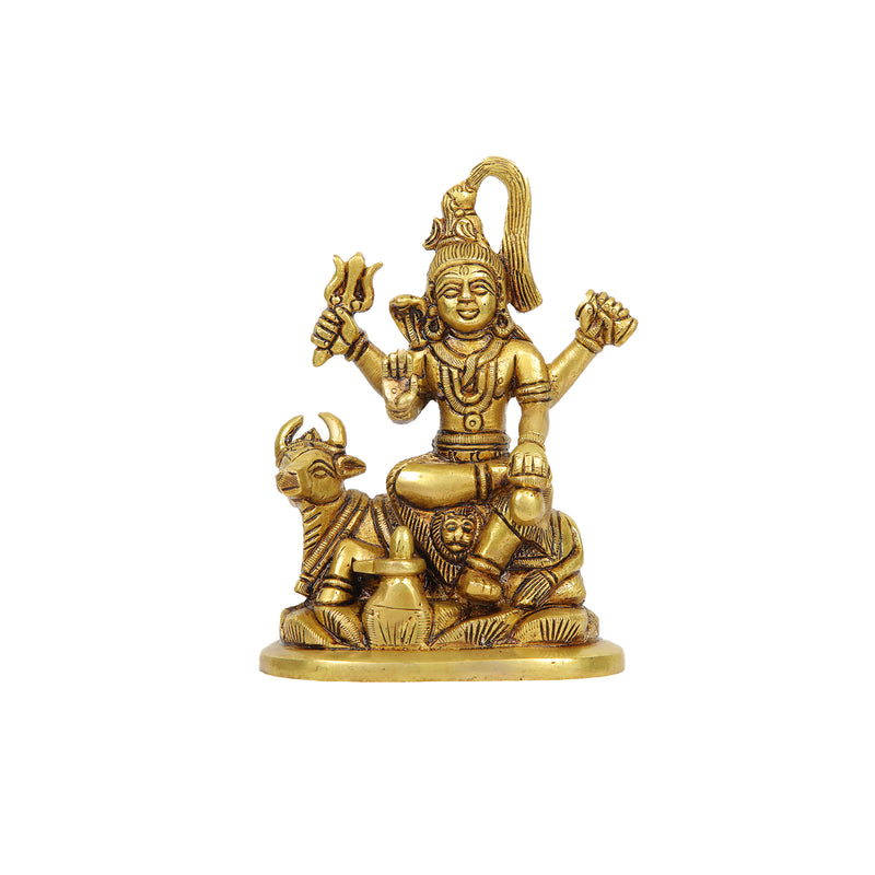 BRASS SHIVA SITTING