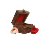 WOOD CARVED WITH ELE INLAID