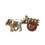 brass bullock cart figurine