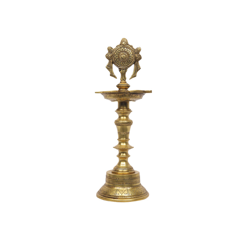 Brass Shankh Diya