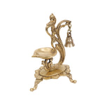 Brass Peacock Diya with Bell