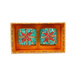 CANDLE PAIR NEPALI STAND