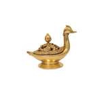 BRASS DUCK SHAPE DHOOP DANI