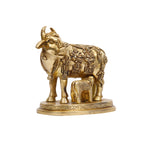 Brass Cow and Calf Statue Idol