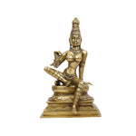 Handcrafted Brass Parvati Mata Murti for Puja