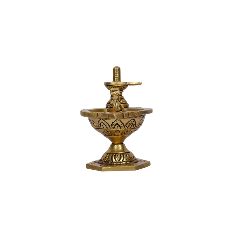 Brass Deepak Shivalinga