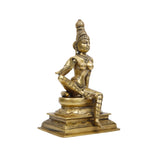 Handcrafted Brass Parvati Mata Murti for Puja