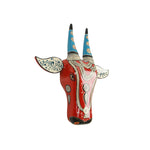 WOODEN BULL HEAD BIG