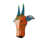 WOODEN BULL HEAD BIG