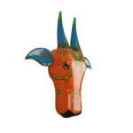 WOODEN BULL HEAD BIG