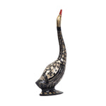 Vintage Brass Swan Statue For Elegant Home Decor And Auspicious Gifting Purposes