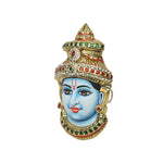 Tanjore Lord Vishnu Face Mask for Pooja & Festival Decor