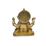 Brass Ganesh sitting on base