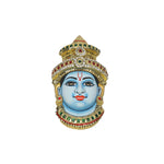 Tanjore Lord Vishnu Face Mask for Pooja & Festival Decor