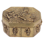 Handcrafted Brass Dashavathara Antique Box for Home