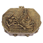 Handcrafted Brass Dashavathara Antique Box for Home