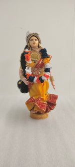Handcrafted Traditional Indian Lady Doll in Colorful Saree