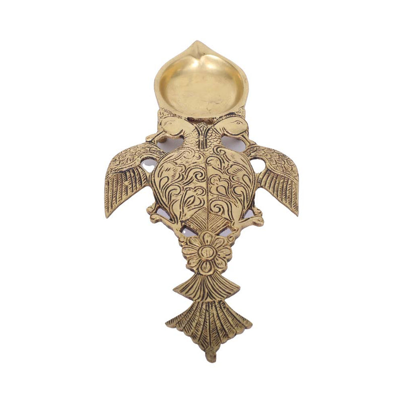 Brass Twin Bird Diya