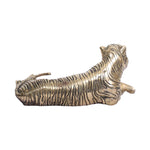 Relaxing Brass Tiger Statue for Home Decor