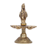 Handcrafted Brass Peacock Diya Lamp for Pooja and Home Décor