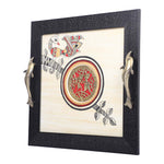 Dhokra Decorative Tray with Dolphin Handles