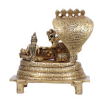 Handcrafted Brass Vishnu Lakshmi Idol for Home and Temple