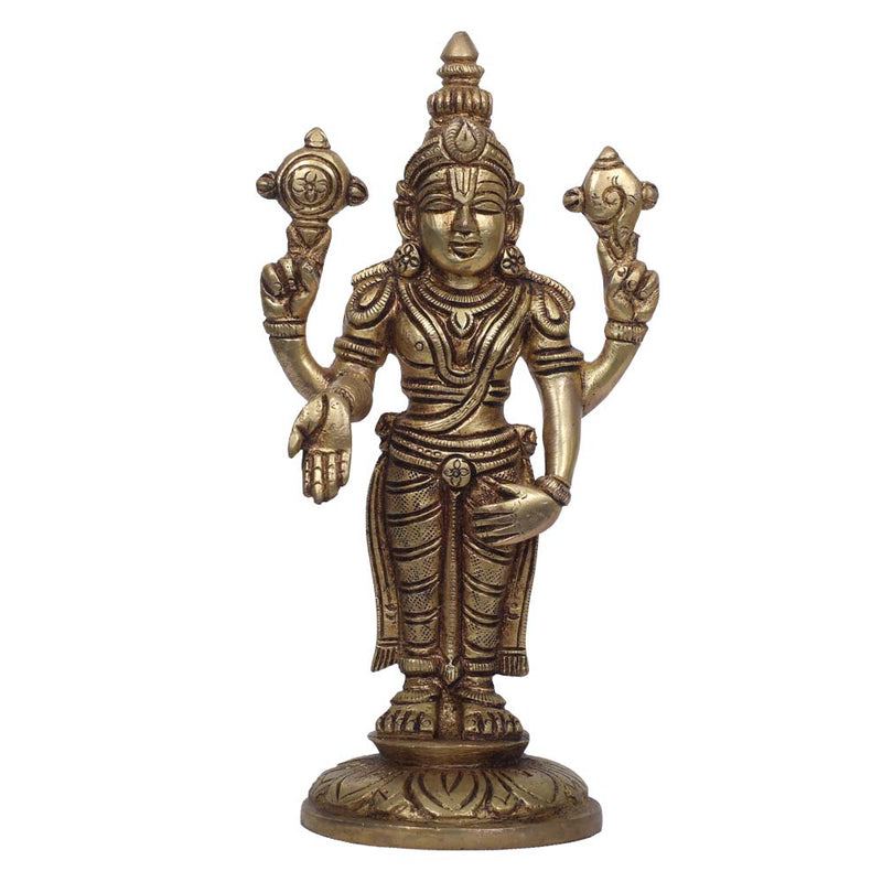 Brass Vishnu Idol